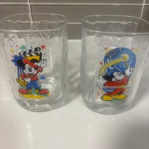 Vibrant Mickey Mouse Glass Art Set